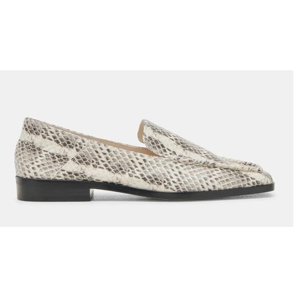 Dolce Vita Beny Loafer Snakeskin Black White 8 - Picture 1 of 4
